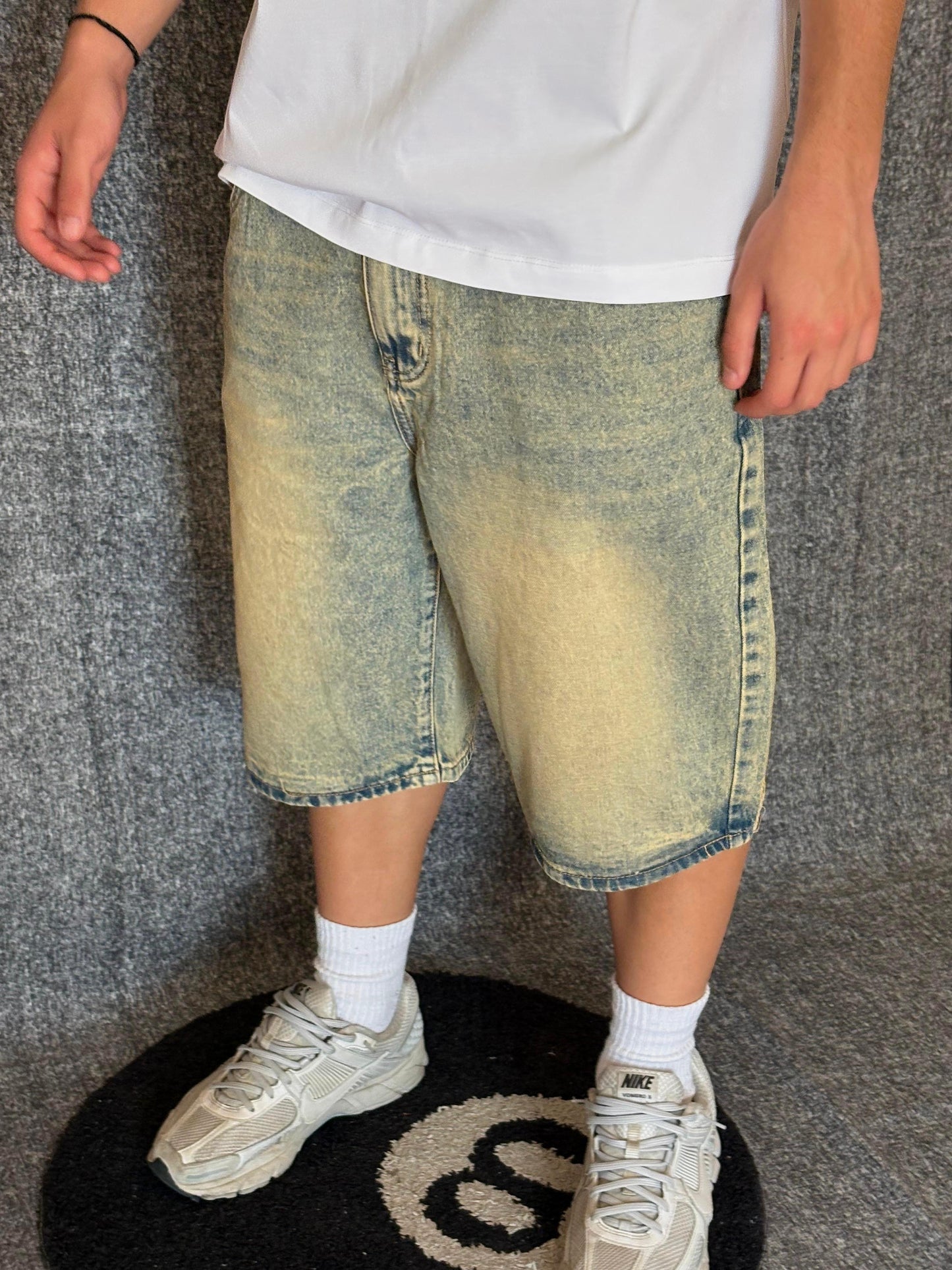 JEANS CORTO SABBIATO