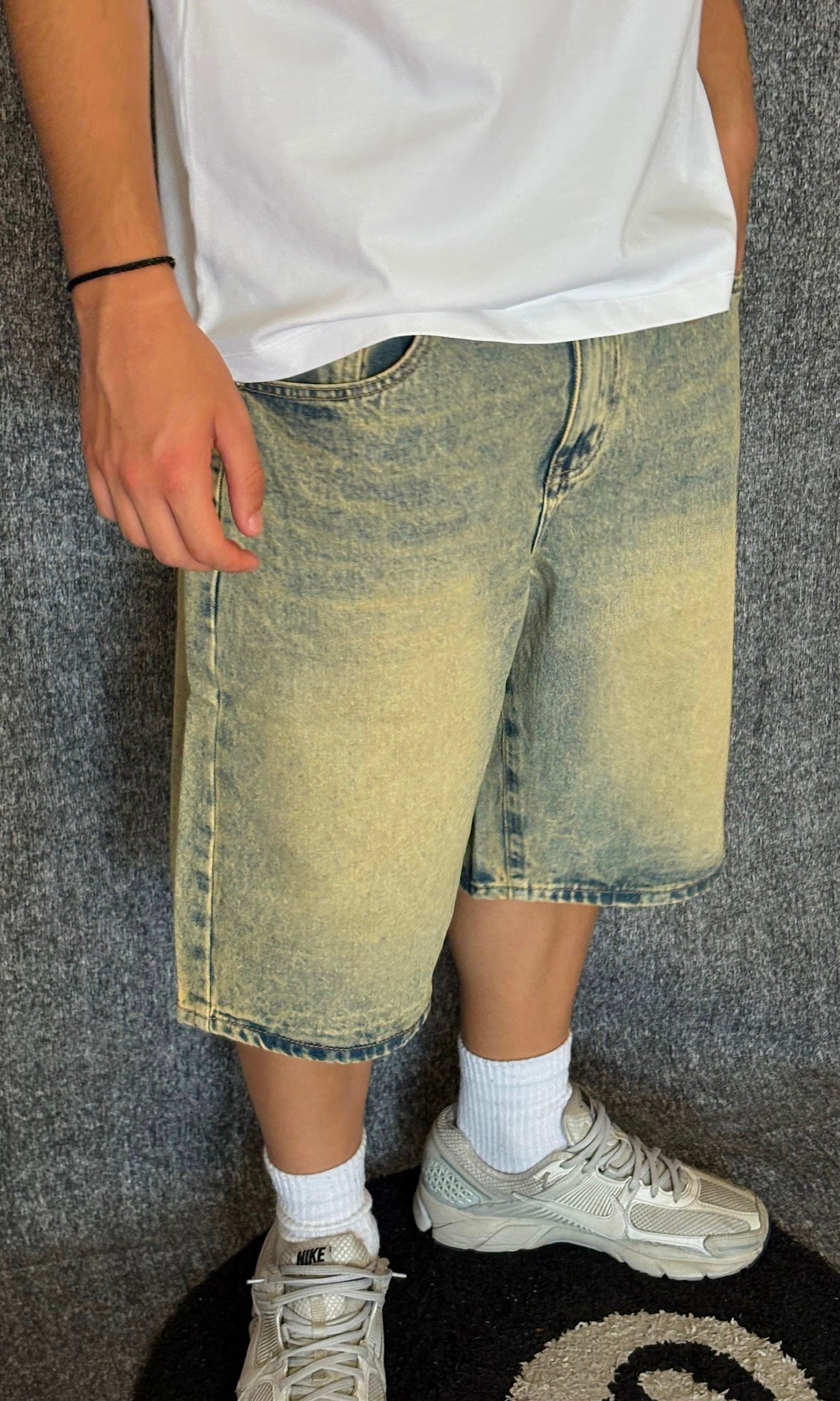 JEANS CORTO SABBIATO