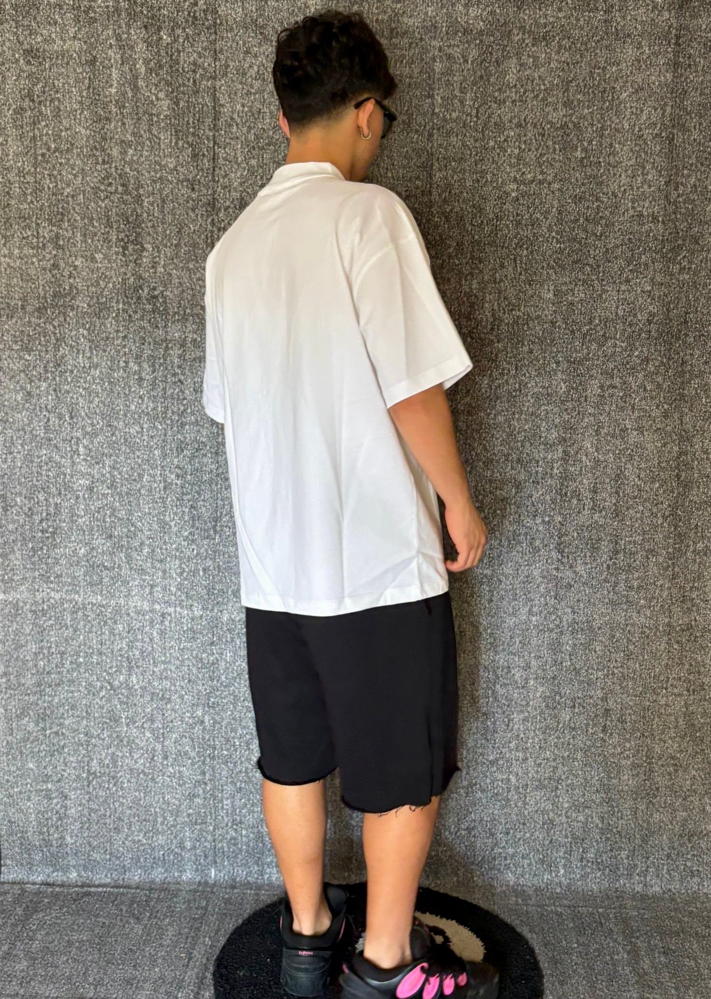 PANTALONE CORTO IN TUTA NERO