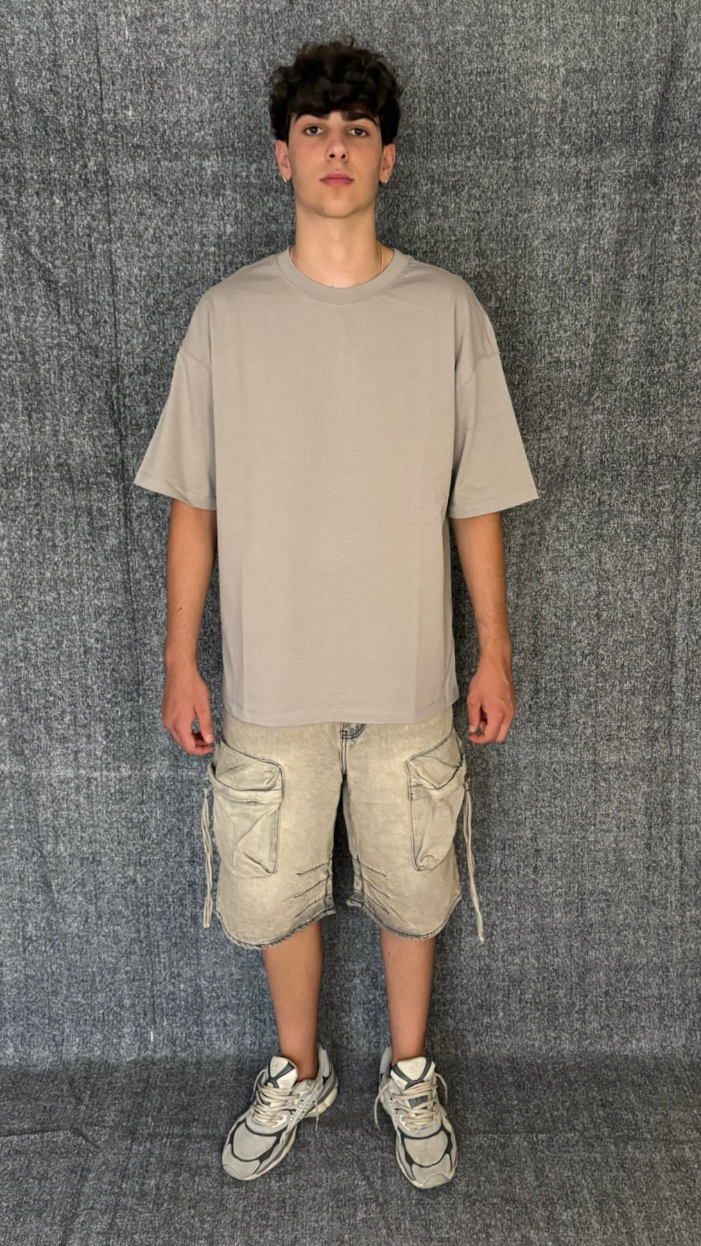 MAGLIA OVER GRIGIA