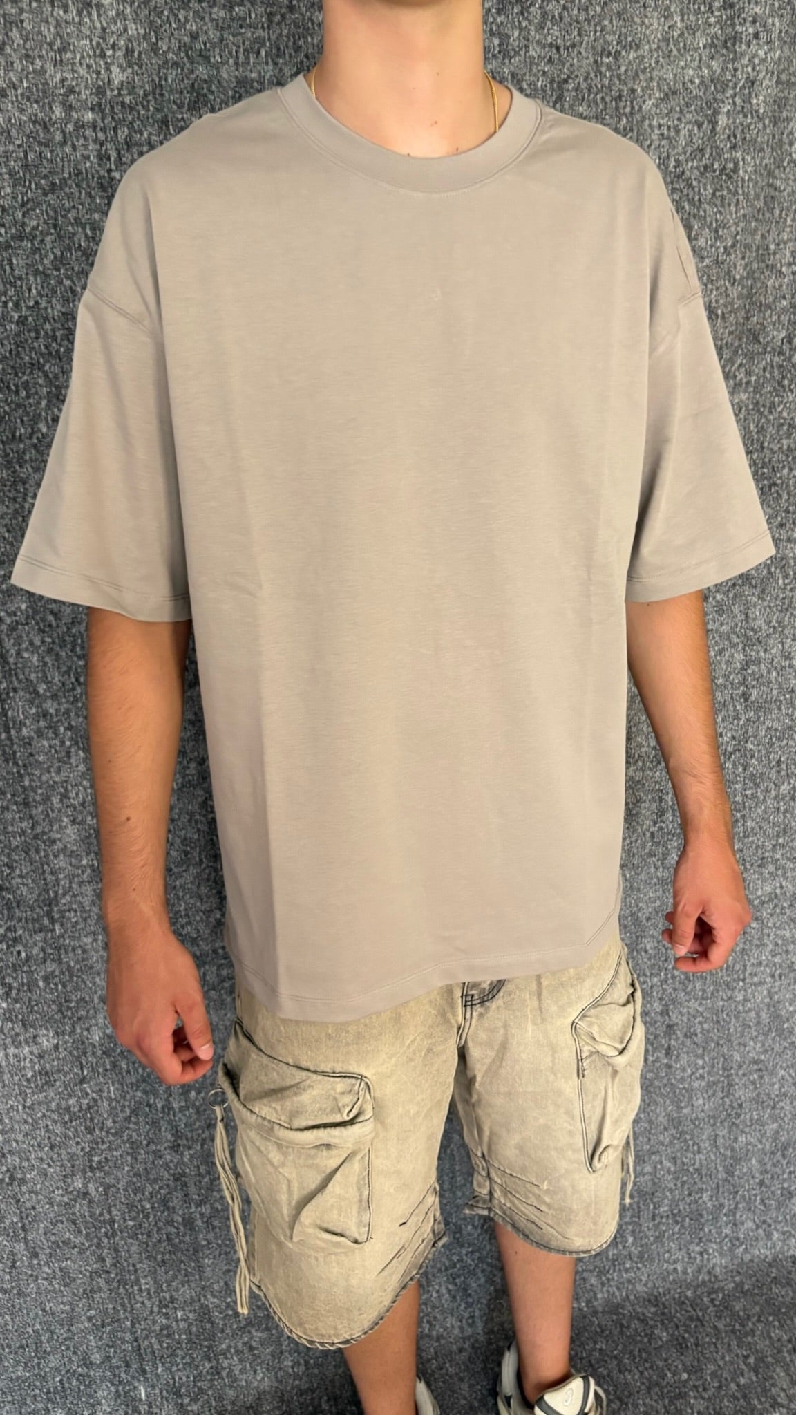 MAGLIA OVER GRIGIA