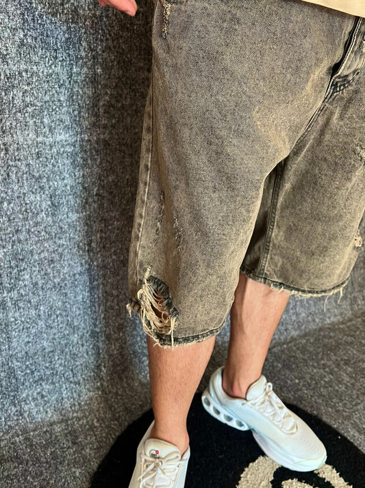 JEANS CORTO STRAPPATO