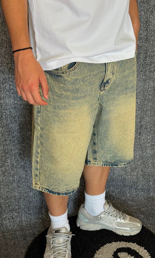 JEANS CORTO SABBIATO
