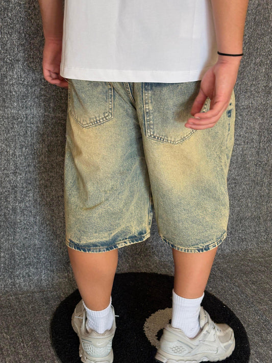 JEANS CORTO SABBIATO